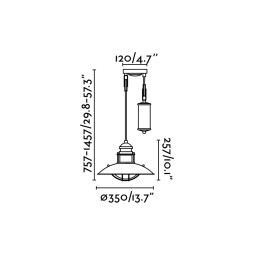 Colgante Winch con peso Faro